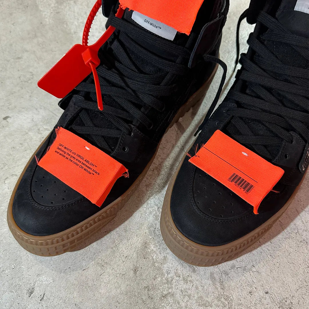 OFF-WHITE Cup Sole 3.0 High-Top Sneaker "Black/Gum" (EU44 / S Rank)