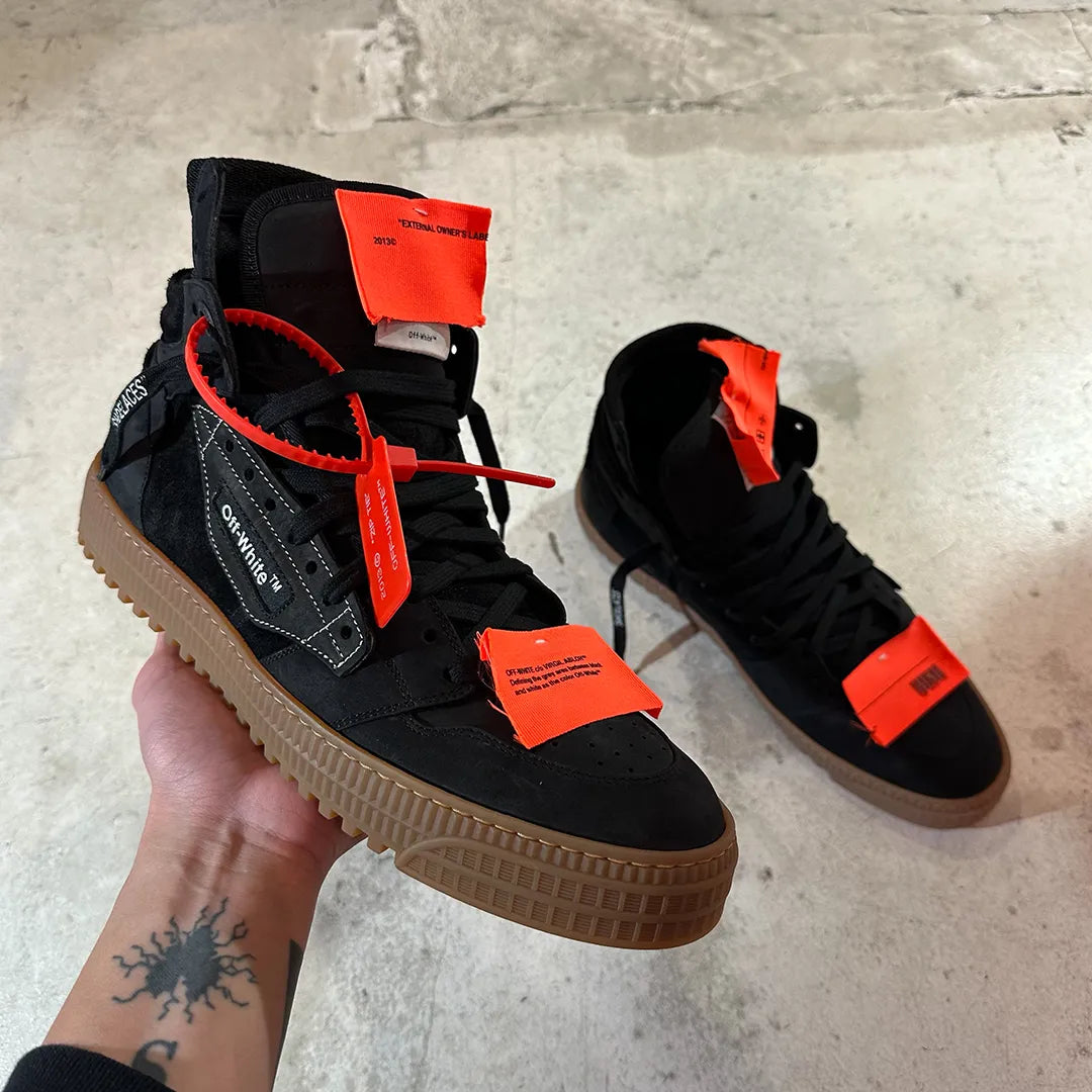 OFF-WHITE Cup Sole 3.0 High-Top Sneaker "Black/Gum" (EU44 / S Rank)