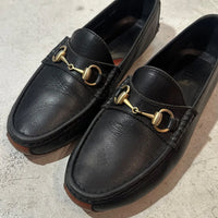 GUCCI ホースビット ドライビングシューズ ブラックレザー ゴールド金具 2010年代 アーカイブ サイズ41M | UN/ARCHIVE