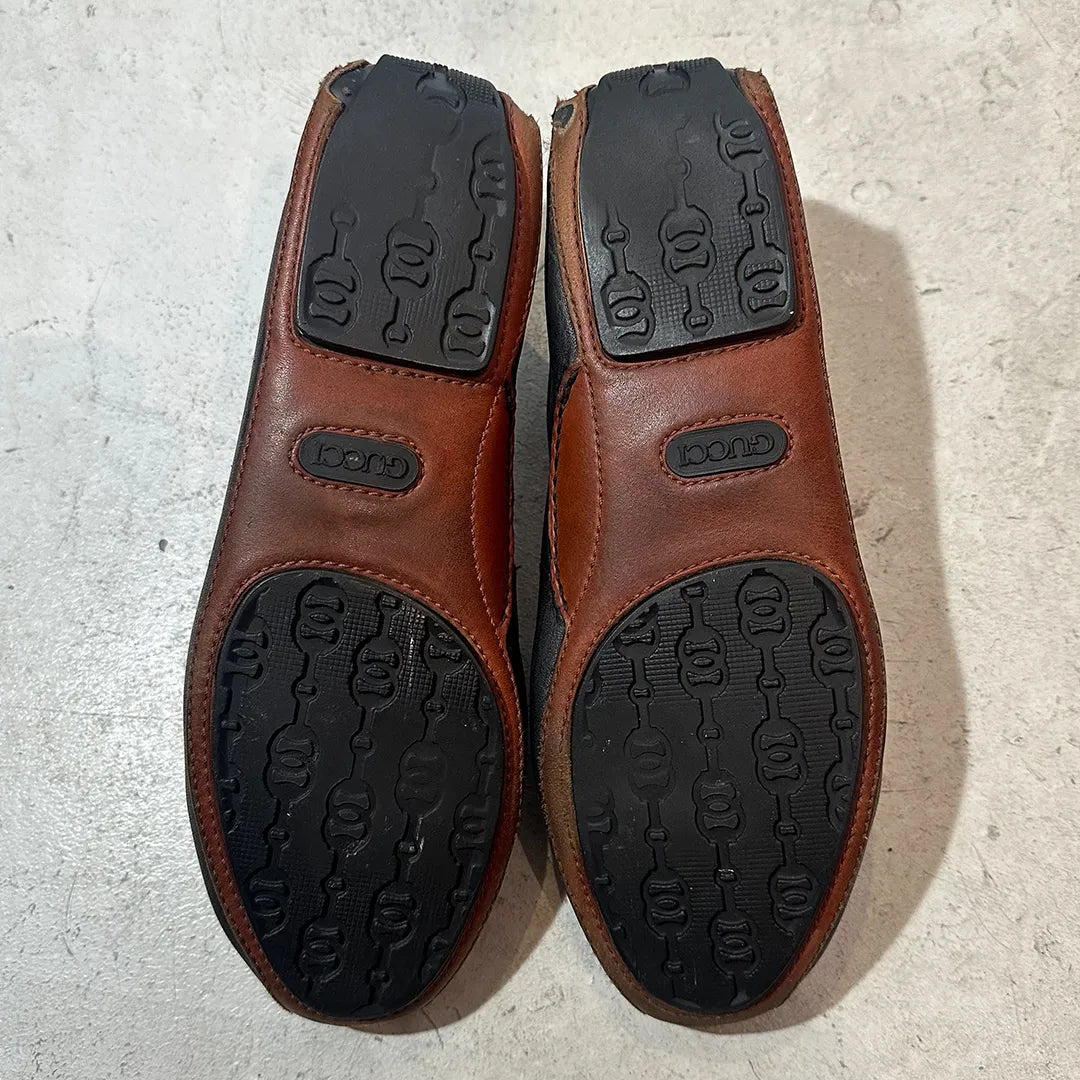 GUCCI ホースビット ドライビングシューズ ブラックレザー ゴールド金具 2010年代 アーカイブ サイズ41M | UN/ARCHIVE