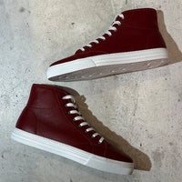 GUCCI 16SS-18FW アーカイブ マイクログッチシマ レザー ハイカットスニーカー Rosso レッド US8.5 付属品完備 | UN/ARCHIVE