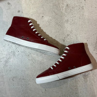 GUCCI 16SS-18FW アーカイブ マイクログッチシマ レザー ハイカットスニーカー Rosso レッド US8.5 付属品完備 | UN/ARCHIVE