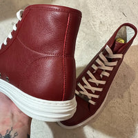 GUCCI 16SS-18FW アーカイブ マイクログッチシマ レザー ハイカットスニーカー Rosso レッド US8.5 付属品完備 | UN/ARCHIVE