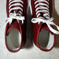 GUCCI 16SS-18FW アーカイブ マイクログッチシマ レザー ハイカットスニーカー Rosso レッド US8.5 付属品完備 | UN/ARCHIVE