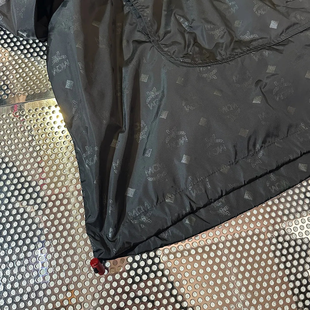 MCM Visetos Monogram Nylon Anorak Hoodie "Black" (Size S / A Rank)