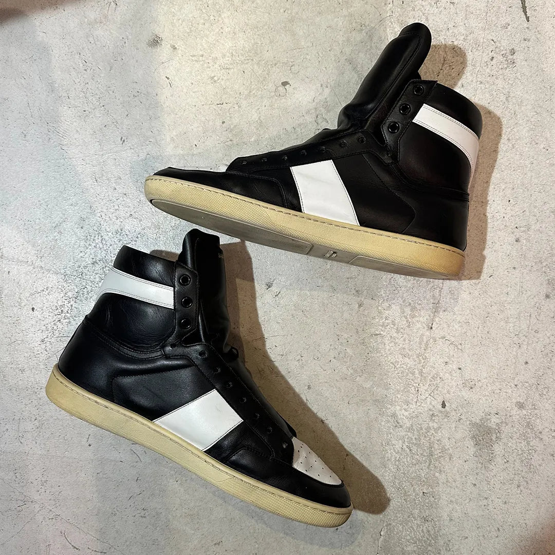 SAINT LAURENT SL/10H コートクラシック ハイカットスニーカー ブラック ホワイト EU43 アーカイブ | UN/ARCHIVE