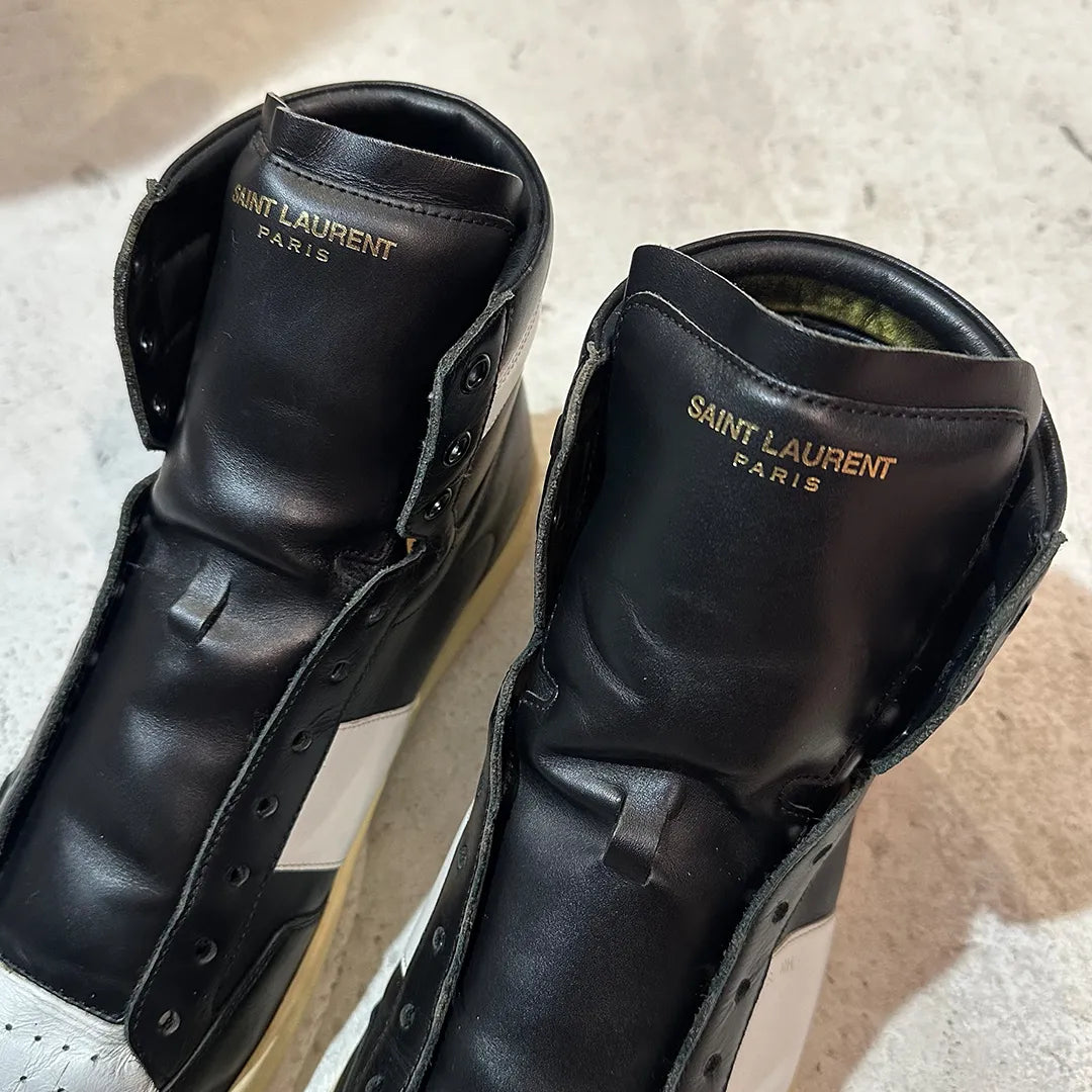 SAINT LAURENT SL/10H コートクラシック ハイカットスニーカー ブラック ホワイト EU43 アーカイブ | UN/ARCHIVE