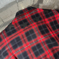 GIVENCHY 2015FW アーカイブ スターパッチ プレイドチェック シャツ レッド ブラック 比翼仕立て サイズ40 | UN/ARCHIVE