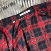 GIVENCHY 2015FW アーカイブ スターパッチ プレイドチェック シャツ レッド ブラック 比翼仕立て サイズ40 | UN/ARCHIVE