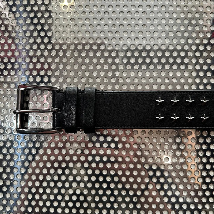 Star Stud Leather Belt